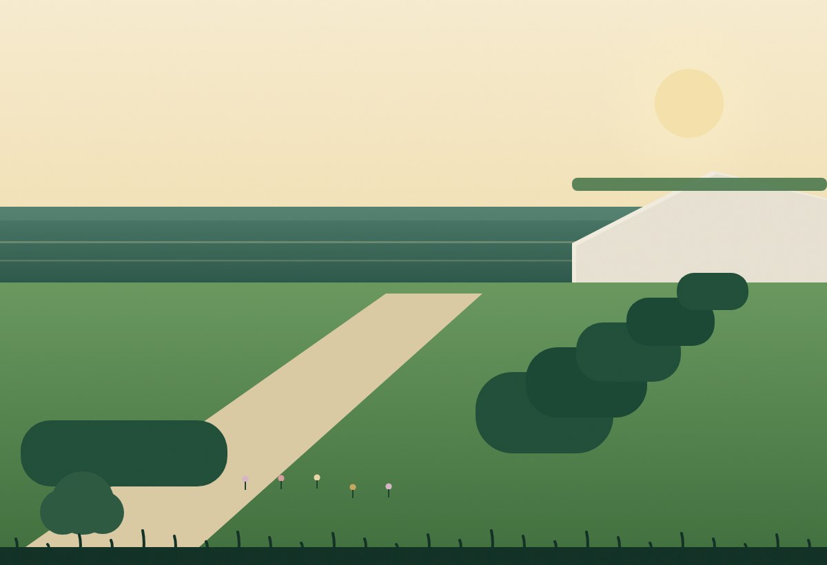 Crisp lines on established hedges